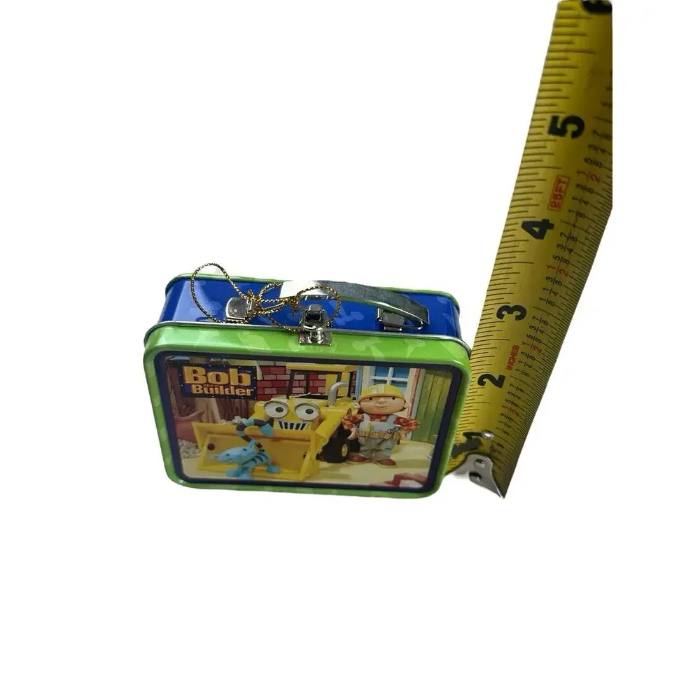 Vintage Bob The Builder Mini Tin Lunchbox Ornament